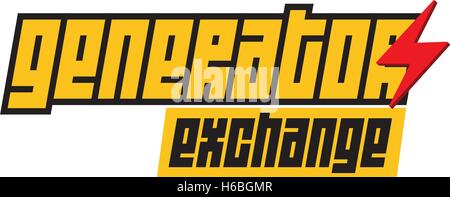 Generator Exchange Logo Concept. Stock Vector