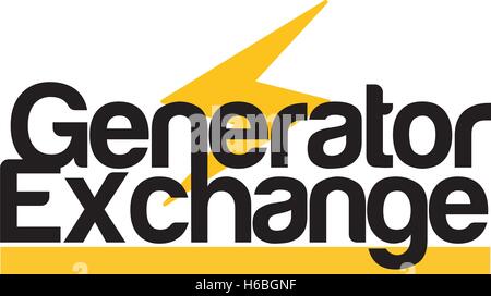 Generator Exchange Logo Concept. Stock Vector