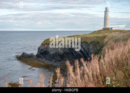 Cap-des-Rosiers Lighthouse in Forillon National Park. Quebec, Canada Stock Photo