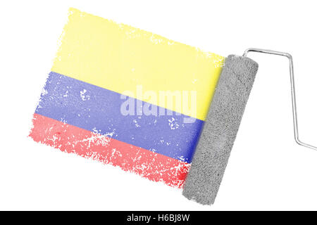 Composite image of colombia national flag Stock Photo