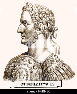 Gordian II, c. 192-238, Roman Emperor Stock Photo