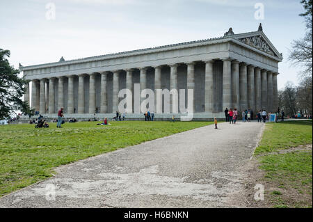 Walhalla memorial, Bavaria, Germany, Europe Stock Photo