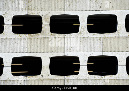 Worthing Views - Ugly Grafton multi storey car park on the seafront Stock Photo