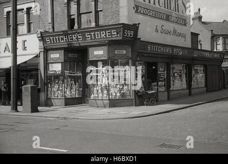 1930s, historical, England, exterior of a Stitcher's progressive ...