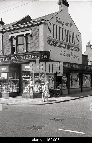 1930s, historical, England, exterior of a Stitcher's progressive ...