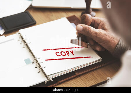 Copy Duplicate Print Scan Transcript Counterfoil Concpet Stock Photo