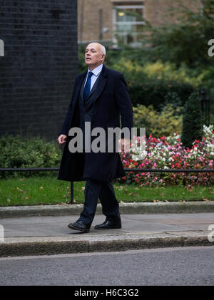 Former Work and Pensions secretary,Iain Duncan Smith,arrives at Downing Street for a meeting.He resigned from the Cabinet. Stock Photo