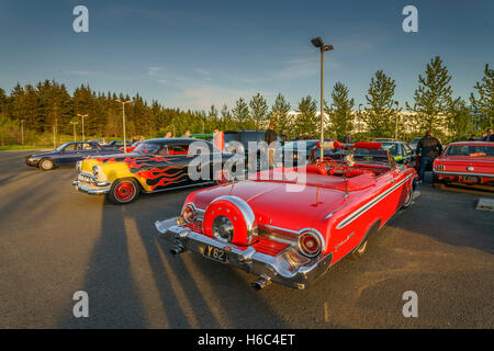 Ford Galaxie 500 XL Convertible, Reykjavik, Iceland  Stock Photo