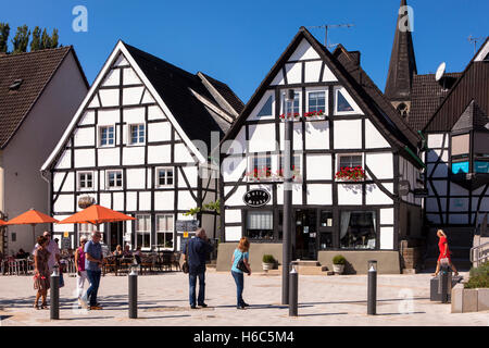 Germany, Ruhr area, Herdecke, houses at the Kampstraeter square. Stock Photo