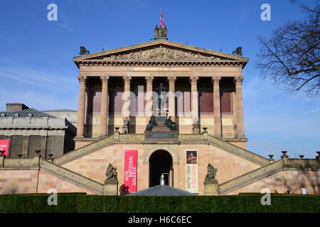 The Alte Nationalgalerie (Old National Gallery) on Mueum Island, in Berlin, Germany Stock Photo