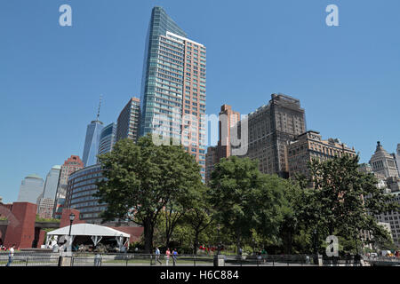 The Ritz-Carlton Residences from Battery Park, Manhattan, New York. Stock Photo