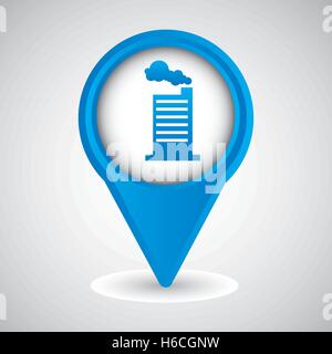 symbol factory building design Stock Vector