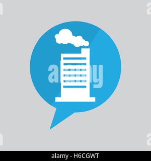 symbol factory building design Stock Vector