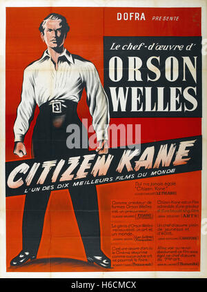 Citizen Kane - French Movie Poster - Stock Photo