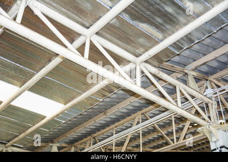 ceiling warehouse for background Stock Photo
