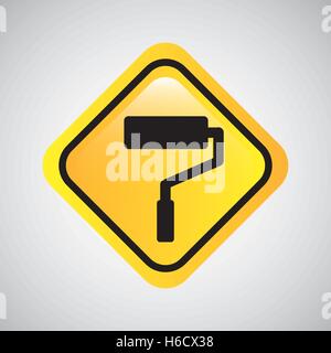 sing roller construction icon design vector illustration eps 10 Stock Vector