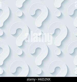 Neutral light gray seamless pattern with 3D effect. Tileable vector background. Stock Vector