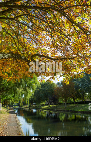 Royal Military Canal, Hythe, Kent. Stock Photo