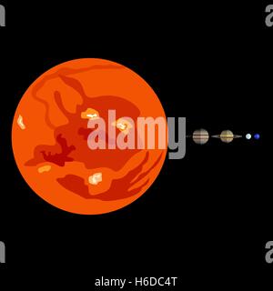 Background of solar system, planets and celestial bodies Stock Vector ...