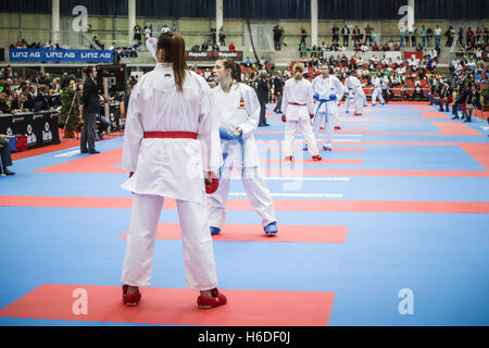 Linz, Austria. 26, October, 2016.  World Championship Karate, WKF Credit:  Jan de Wild Photography / Alamy Live News Stock Photo