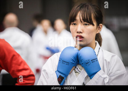 Linz, Austria. 26, October, 2016.  World Championship Karate, WKF Credit:  Jan de Wild Photography / Alamy Live News Stock Photo