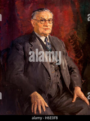 Ernest Bevan, by Thomas Cantrell Dugdale, circa 1945, England, UK, Stock Photo