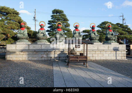 Nagano, Japan - December 27, 2015: Zenk0-ji is a Buddhist temple located in Nagano, Japan. Stock Photo