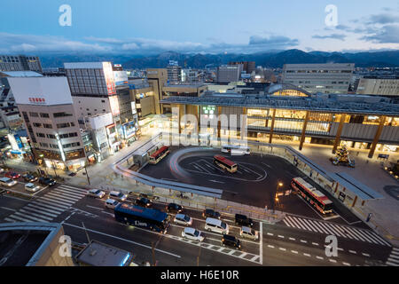 Nagano, Japan - December 27, 2015: Naganois the capital city of Nagano Prefecture. Stock Photo