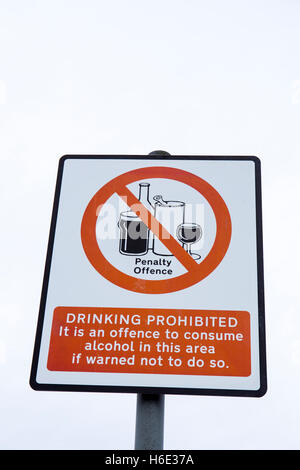 No alcohol sign UK Stock Photo