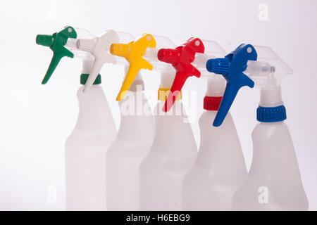 Download Blue And Yellow Trigger Spray Bottles Stock Photo 280354430 Alamy PSD Mockup Templates