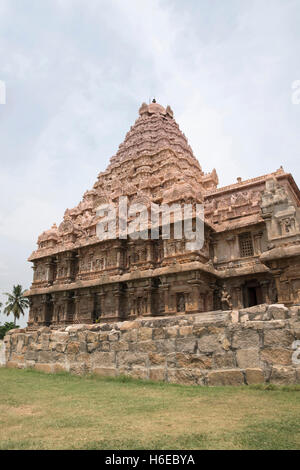 Brihadisvara Temple, Gangaikondacholapuram, Tamil Nadu, India. View from South. Stock Photo