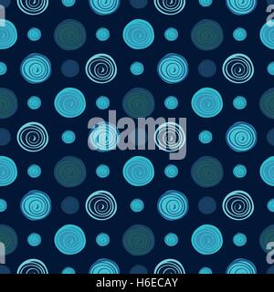 Abstract circles seamless pattern background. Stock Vector