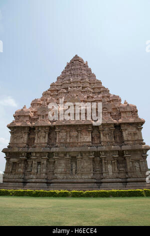 Brihadisvara Temple, Gangaikondacholapuram, Tamil Nadu, India. View from West. Stock Photo