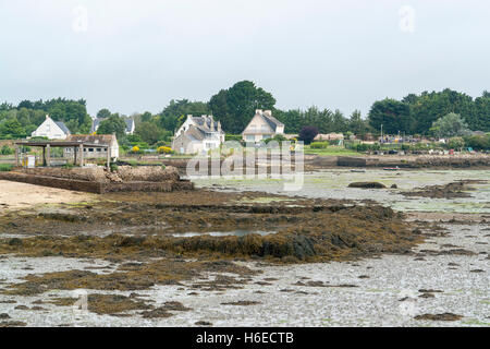 Scenery around Larmor-Baden, a commune in the Morbihan department of Brittany in north-western France. Stock Photo