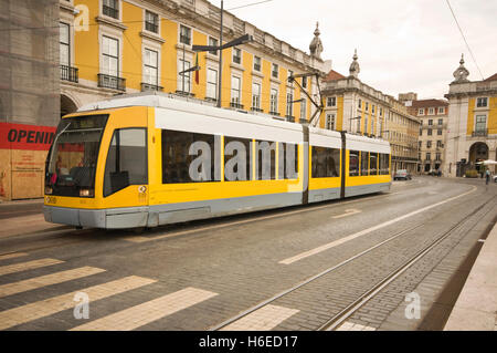 EUROPE, PORTUGAL, Lisbon (Lisboa), tram in the city centre Stock Photo