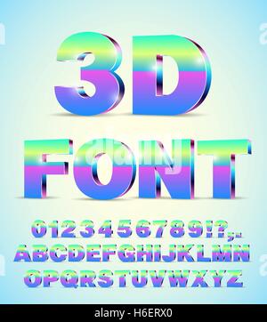 alphabet vector font Stock Vector