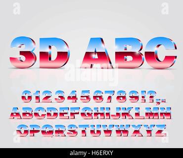 alphabet vector font Stock Vector