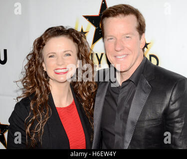 Audrey Murdick and Jeff Dunham attends the Hollywood Walk of Fame Honors at Taglyan Complex on October 25, 2016 in Los Angeles, California. Stock Photo