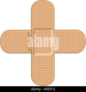 two bandages icon image vector illustration design Stock Vector