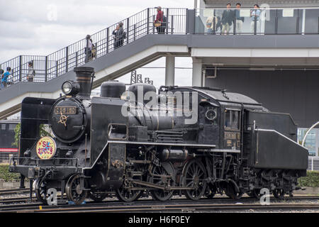 JNR Class C56 on display at the Kyoto Railway Museum on October 23, 2016, in Kyoto, Japan. The Kyoto Railway Museum opened in April 2016 by JR West on the former site of the Umekoji Train and Locomotive Museum west of Kyoto Station Stock Photo