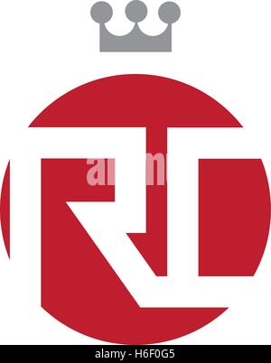 RC Logo Concept Design Stock Vector