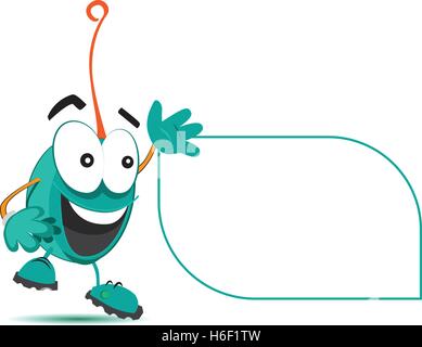 Character Design with Speech Bubble Stock Vector