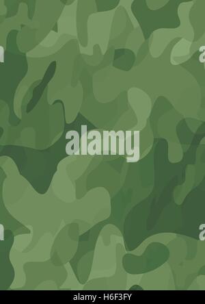 Green camouflage pattern fashion background Stock Vector