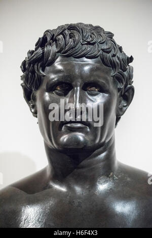 bronze bc naples seleucus nicator roman italy bust villa alamy herculaneum papyri