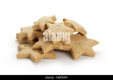star shaped christmas cookies isolated Stock Photo