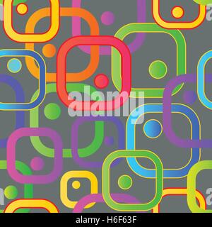 Geometric colorful bright seamless pattern. Vector illustration Stock Vector