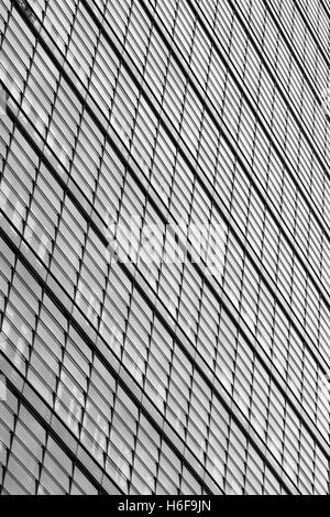 Monochrome abstraction of the exterior of an office building. Stock Photo