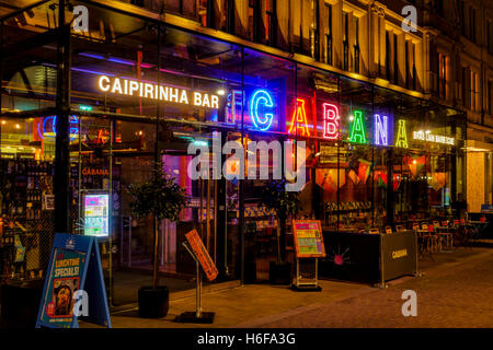CABANA Caipirinha Bar in the Corn Exchange Building (also known as The Triangle) in Manchester. Stock Photo