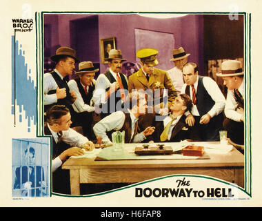 The Doorway to Hell - Movie Poster - Stock Photo