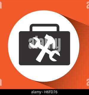 tool repair support sign icon graphic vector illustration Stock Vector